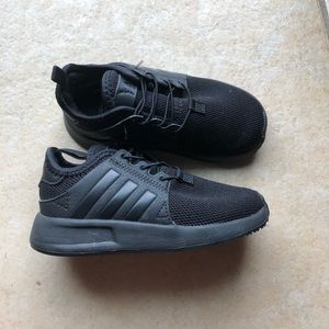 All black toddler Adidas Size 9